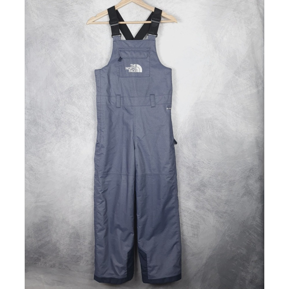 The North Face Freedom Insulated Bib Kids Medium 10-12 Blue Snowpants